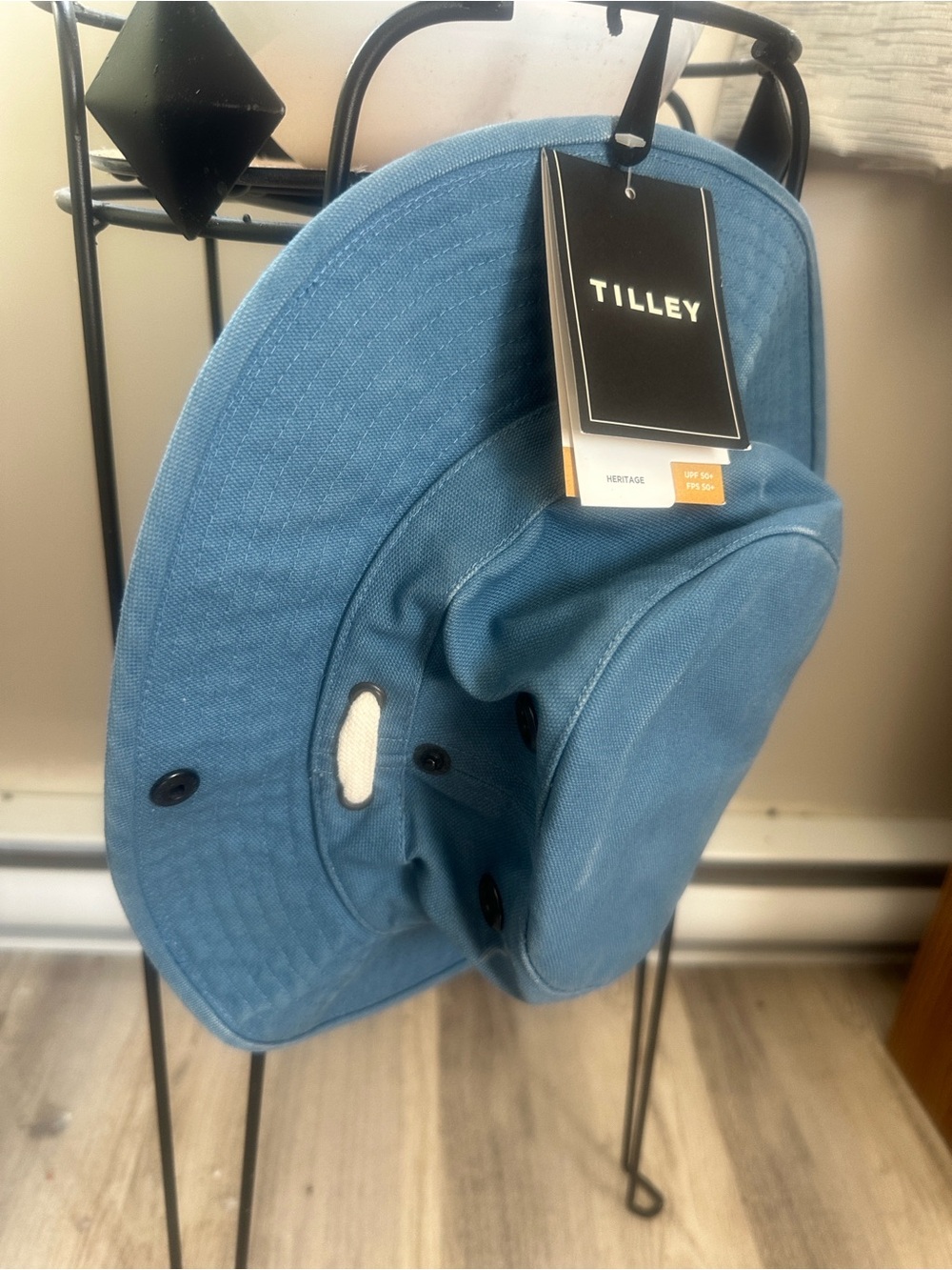Heritage Tilley Blue Canvas Bucket Hat
